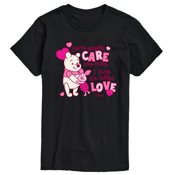 Winnie the Pooh - Care Too Much Called Love - Men's Short Sleeve Graphic T-Shirt