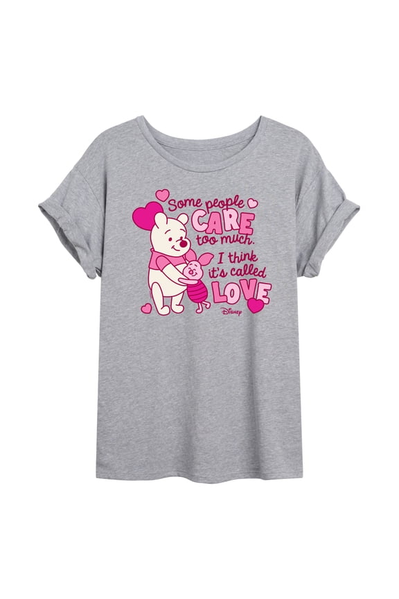 - Care Too Much Called Love - Women's Oversized Graphic T-Shirt