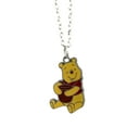 thumbnail image 1 of Winnie the Pooh Cartoon Bear Enamel Pendant Necklace, 1 of 1