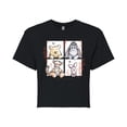 thumbnail image 1 of Winnie the Pooh - Character Grid Drawing - Juniors Cropped Graphic T-Shirt, 1 of 4