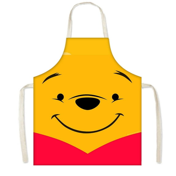 Winnie the Pooh Chef Aprons Adjustable, BBQ Waterproof & Oil-Proof Aprons Cute Gifts 75x65cm