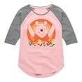 thumbnail image 1 of Winnie the Pooh - Circle of Hugs - Toddler And Youth Girls Raglan Graphic T-Shirt, 1 of 4