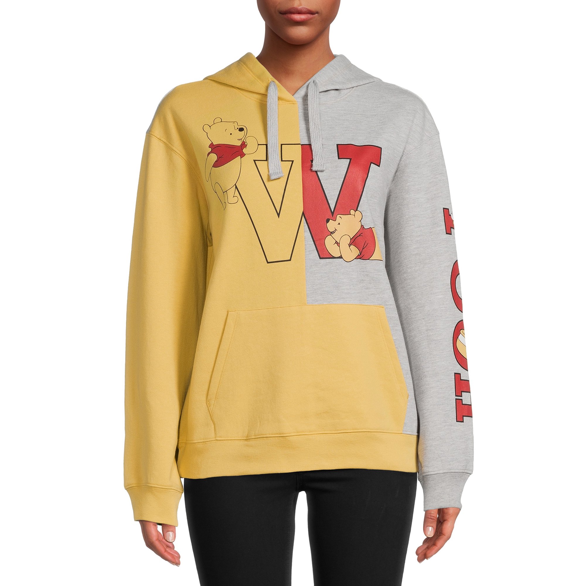 Winnie the Pooh Colorblocked Graphic Pullover Hoodie - Walmart.com