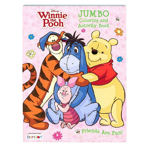 Winnie the Pooh Coloring Book for kids - 80 pages by Bendon