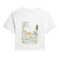thumbnail image 1 of Winnie the Pooh - Cottagecore Scene Women's Cropped Graphic T-Shirt, 1 of 4
