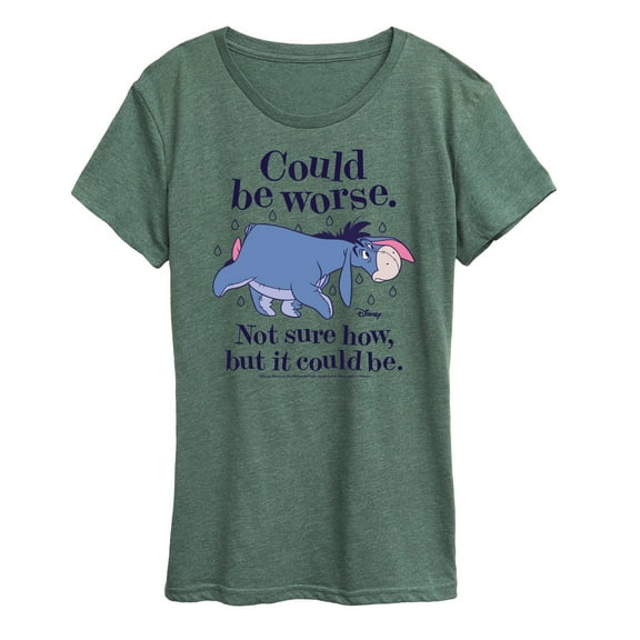 Winnie the Pooh -  Could Be Worse Eeyore - Women's Short Sleeve Graphic T-Shirt