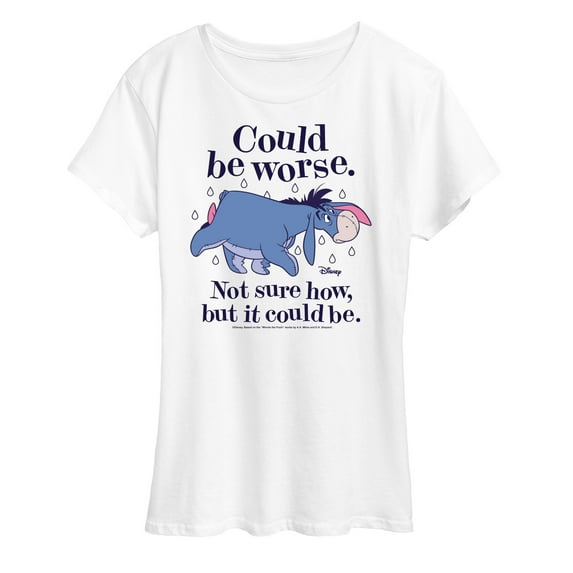 Winnie the Pooh - Could Be Worse Eeyore - Women's Short Sleeve Graphic T-Shirt