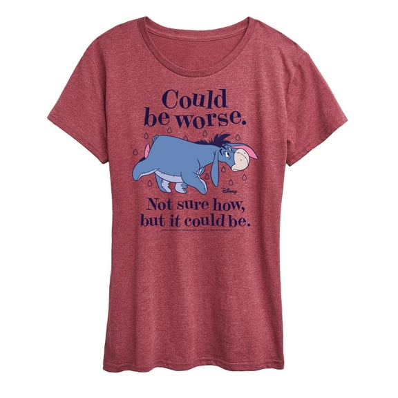 Winnie the Pooh - Could Be Worse Eeyore - Women's Short Sleeve Graphic T-Shirt