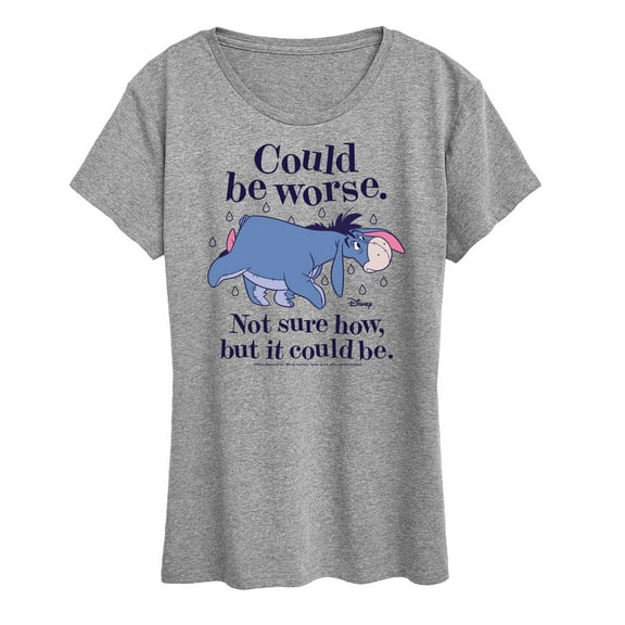 Winnie the Pooh -  Could Be Worse Eeyore - Women's Short Sleeve Graphic T-Shirt