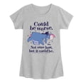 thumbnail image 1 of Winnie the Pooh - Could Be Worse Eeyore - Youth Girls Fitted Short Sleeve T-Shirt, 1 of 4