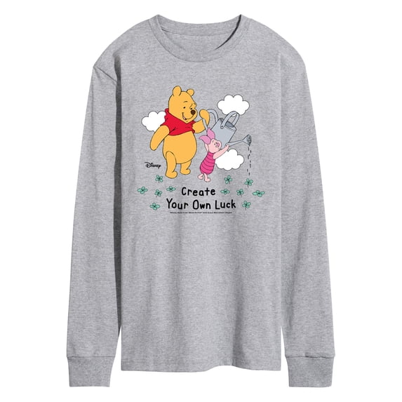 Winnie the Pooh - Create Own Luck - Men's Long Sleeve Graphic T-Shirt