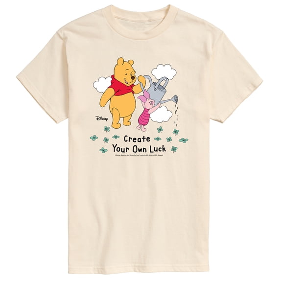 Winnie the Pooh - Create Own Luck - Men's Short Sleeve Graphic T-Shirt