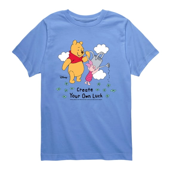 Winnie the Pooh - Create Own Luck - Youth Boys Short Sleeve Graphic T-Shirt