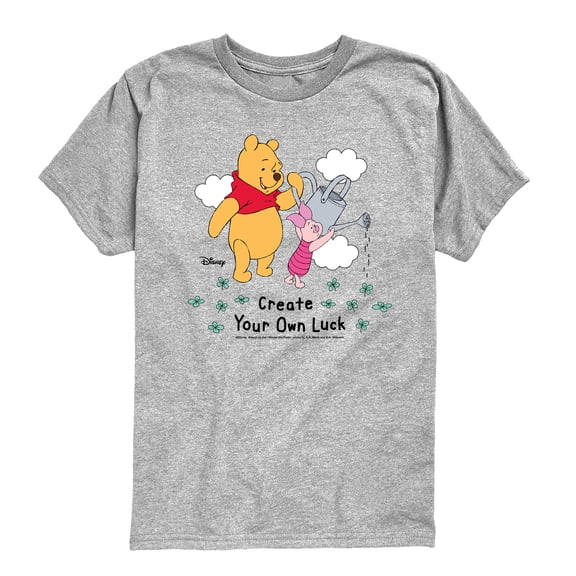 Winnie the Pooh - Create Own Luck - Youth Boys Short Sleeve Graphic T-Shirt