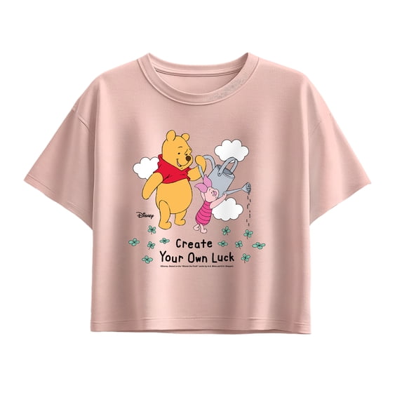 Winnie the Pooh - Create Own Luck - Youth Girls Boxy T-Shirt