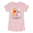 thumbnail image 1 of Winnie the Pooh - Create Own Luck - Youth Girls Fitted Short Sleeve T-Shirt, 1 of 4