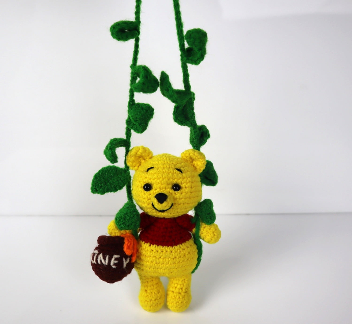 Winnie the Pooh Crochet Stuffed Toy, Designer Handmade Honey Bear Toy