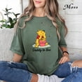 thumbnail image 1 of Winnie the Pooh Daddy To Bee Comfort Colors T-Shirt Future Dad Father's Day Gift,Chambray Color,Size 3XL, 1 of 5