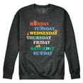 thumbnail image 1 of Winnie the Pooh - Days of the Week with Piglet, Tigger, Eeyore - Men's Crew Neck Fleece Pullover, 1 of 4