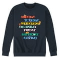 thumbnail image 1 of Winnie the Pooh - Days of the Week with Piglet, Tigger, Eeyore - Men's Crew Neck Fleece Pullover, 1 of 4