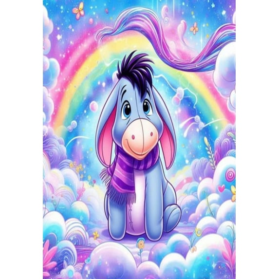 Winnie-the-Pooh Diamond Painting Kits- Full Drill Scenery Diamond Painting,5d Diamond Art,Gem Art for Adults Wall Home Decor 12x16inch