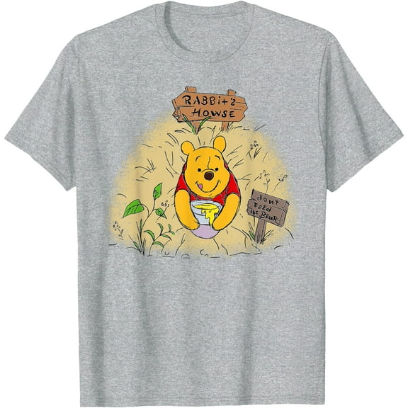 Winnie the Pooh Don’t Feed the Bear Unisex Softstyle T-Shirt for Men Women Kids,Sport Grey Color,Size L