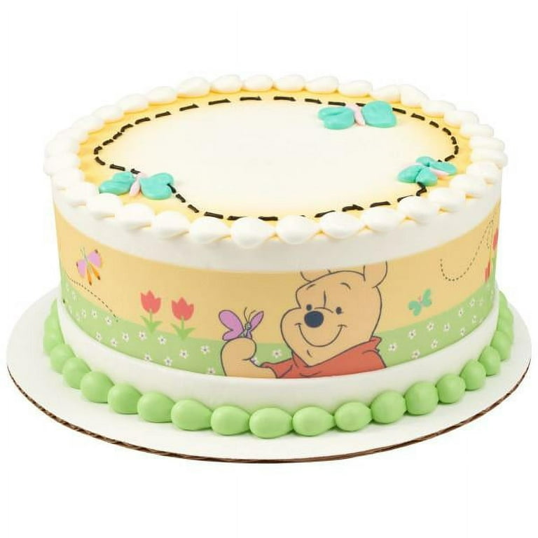 winnie the pooh's pooh at play personalized edible image cake topper 