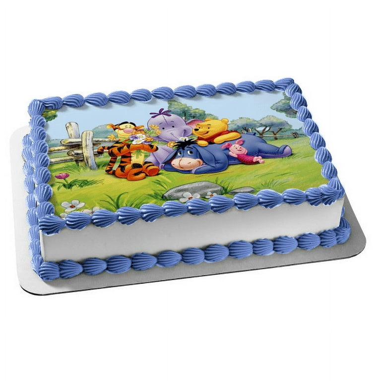 Winnie Pooh - Edible Birthday Cake OR Cupcake Topper – Edible Prints On Cake  (EPoC)