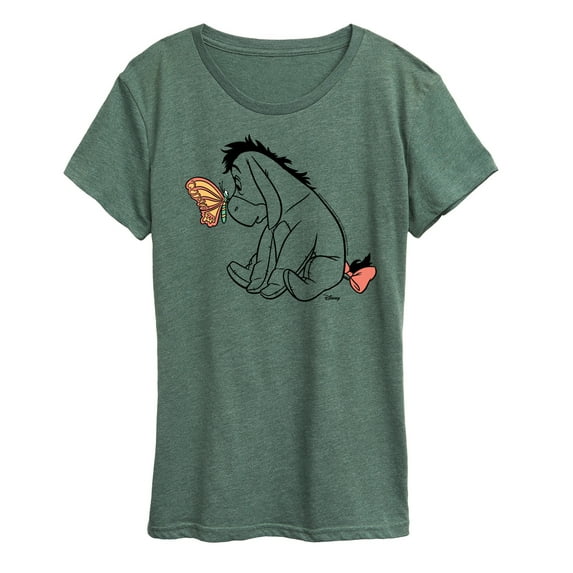 Winnie the Pooh - Eeyore And Butterfly - Women's Short Sleeve Graphic T-Shirt