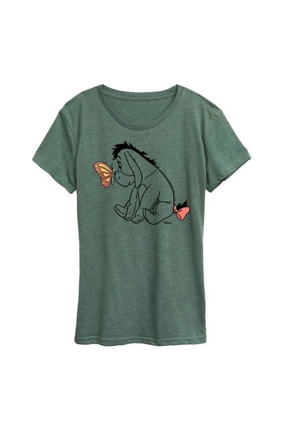 - Eeyore And Butterfly - Women's Short Sleeve Graphic T-Shirt