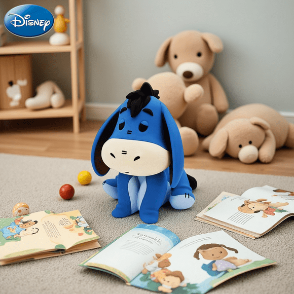 Winnie the Pooh Eeyore Blue PVC Figural Bank