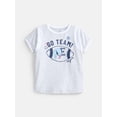 thumbnail image 1 of Winnie the Pooh Eeyore Girls Graphic Game Day Tee with Short Sleeves, Sizes 4-16, 1 of 3