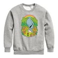 thumbnail image 1 of Winnie the Pooh - Eeyore Grazing Through Flowers - Rainbow - Toddler And Youth Crewneck Fleece Sweatshirt, 1 of 4