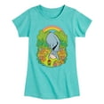 thumbnail image 1 of Winnie the Pooh - Eeyore Grazing Through Flowers - Rainbow - Toddler And Youth Girls Short Sleeve Graphic T-Shirt, 1 of 4