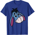 thumbnail image 1 of Winnie the Pooh Eeyore Happy Big Face Unisex Softstyle T-Shirt for Men Women Kids,Royal Blue Color,Size 4T, 1 of 5
