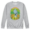 thumbnail image 1 of Winnie the Pooh - Eeyore Rainbow Flowers - Men's Crew Fleece Sweatshirt, 1 of 4