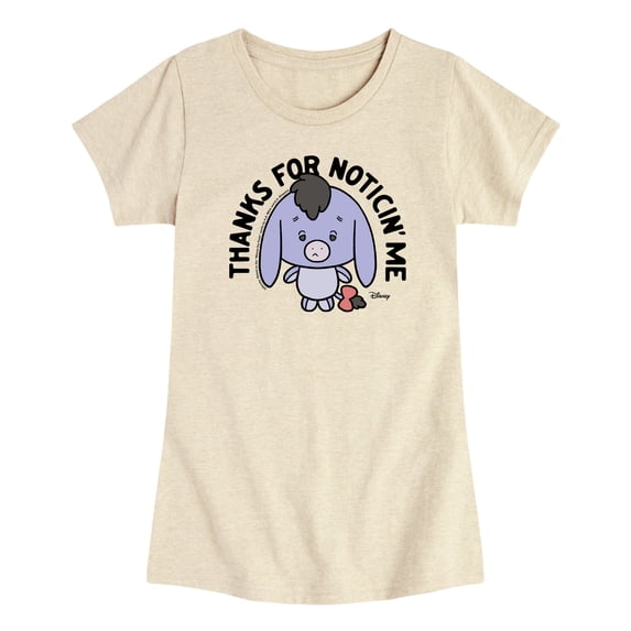 Winnie the Pooh - Eeyore Thanks For Noticin' Me - Toddler Girls Fitted Short Sleeve T-Shirt