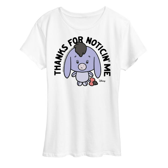 Winnie the Pooh - Eeyore Thanks For Noticin Me - Women's Short Sleeve Graphic T-Shirt