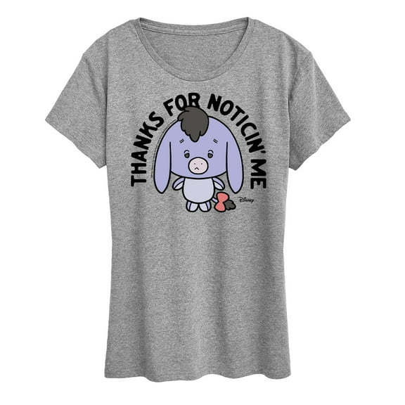 Winnie the Pooh -  Eeyore Thanks For Noticin Me - Women's Short Sleeve Graphic T-Shirt
