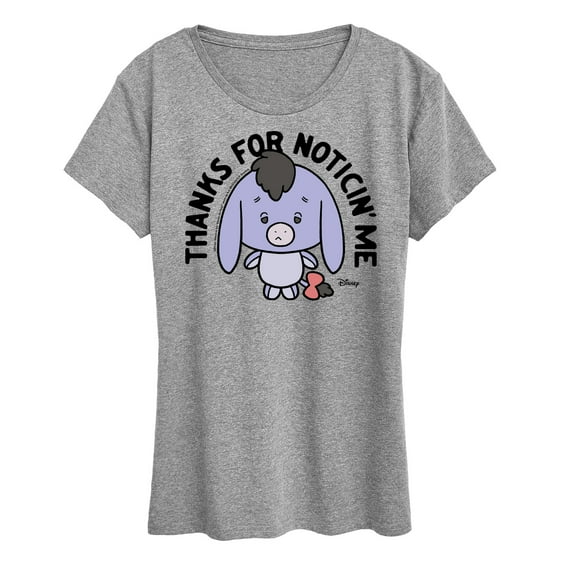 Winnie the Pooh - Eeyore Thanks For Noticin Me - Women's Short Sleeve Graphic T-Shirt