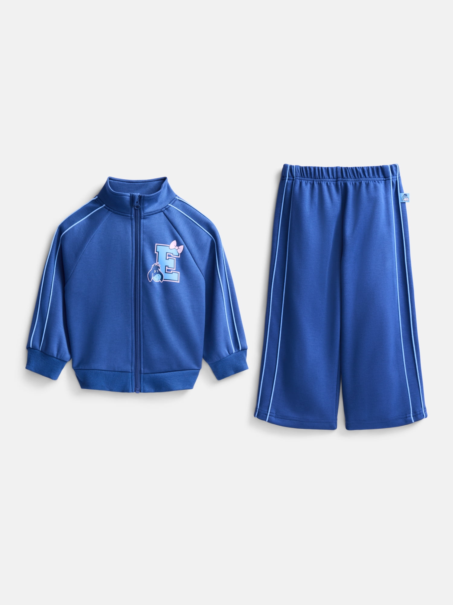 Winnie the Pooh Eeyore Toddler Girls Full-Zip Tracksuit Jacket and Pants Set, 2 Piece, Sizes 12M-5T