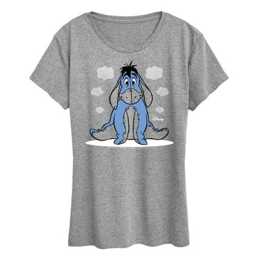 Winnie the Pooh -  Eeyore With Clouds - Women's Short Sleeve Graphic T-Shirt