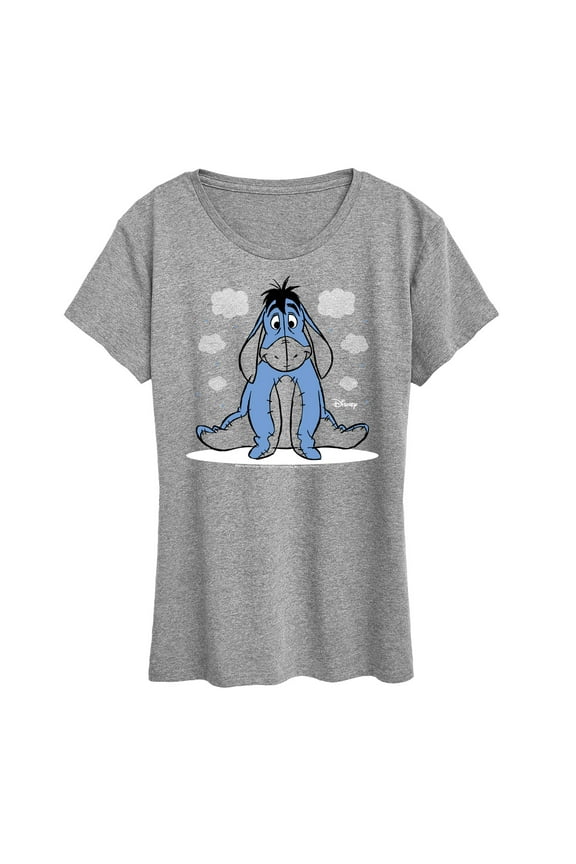 - Eeyore With Clouds - Women's Short Sleeve Graphic T-Shirt