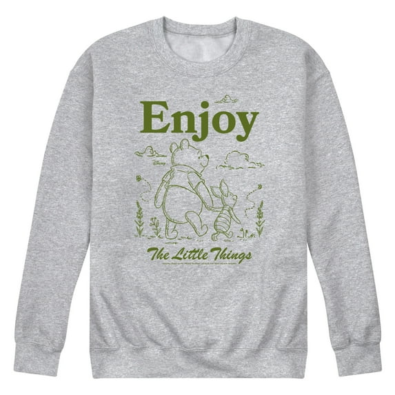 Winnie the Pooh - Enjoy The Little Things - Men's Crew Fleece Sweatshirt
