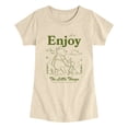 thumbnail image 1 of Winnie the Pooh - Enjoy the Little Things - Youth Girls Fitted Short Sleeve T-Shirt, 1 of 5
