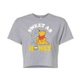 thumbnail image 1 of Winnie the Pooh - Enjoying Honey - Sweet as Honey - Juniors Cropped Cotton Blend T-Shirt, 1 of 4