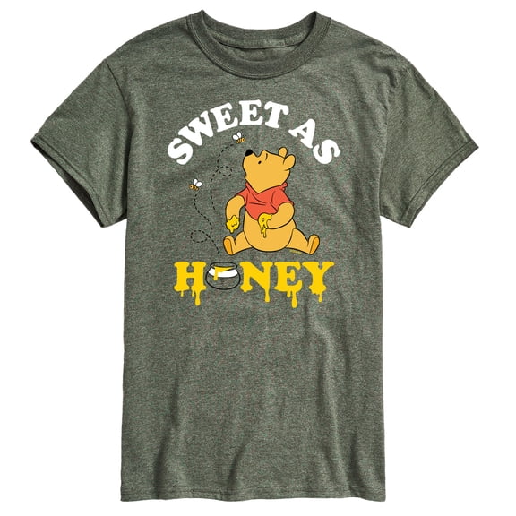 Winnie the Pooh - Enjoying Honey - Sweet as Honey - Men's Short Sleeve Graphic T-Shirt