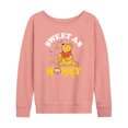 thumbnail image 1 of Winnie the Pooh - Enjoying Honey - Sweet as Honey - Women's Lightweight French Terry Pullover, 1 of 1