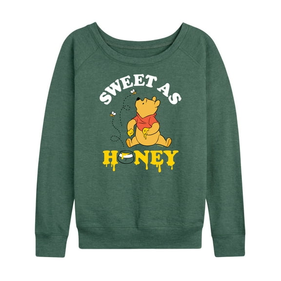 Winnie the Pooh - Enjoying Honey - Sweet as Honey - Women's Lightweight French Terry Long Sleeve Shirt