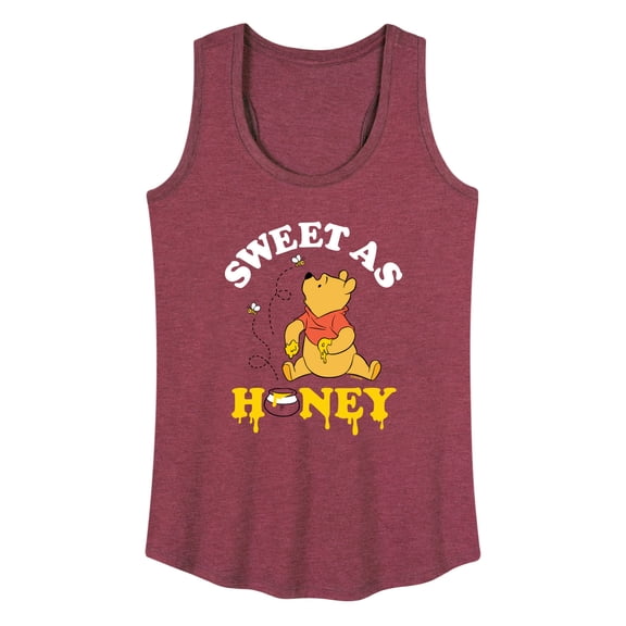 Winnie the Pooh - Enjoying Honey - Sweet as Honey - Women's Racerback Tank Top